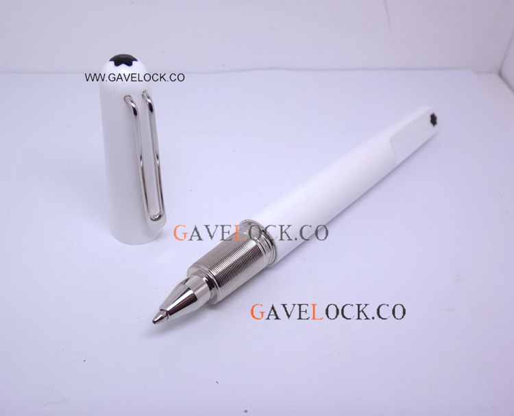 Mont Blanc M Marc Newson White Barrel Rollerball Replica Pen Mont Blanc M Marc Newson White Barrel Rollerball Replica Pen